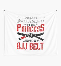 Jiu Jitsu Girl Gifts - Vergessen Sie Glas Hausschuhe BJJ Gürtel Wandbehang