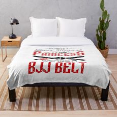 Jiu Jitsu Girl Gifts - Vergessen Sie Glas Hausschuhe BJJ Gürtel Fleecedecke