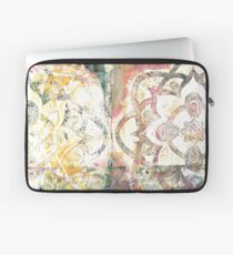 Monoprint Rose Mandala Laptop Sleeve