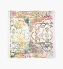 Monoprint Rose Mandala Scarf