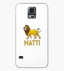 Matti Lion Drawstring Bags Case/Skin for Samsung Galaxy