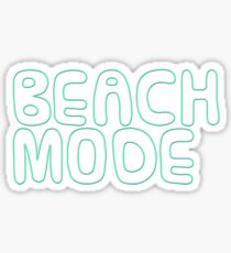 Beach Mode Funny Summer Design Sticker