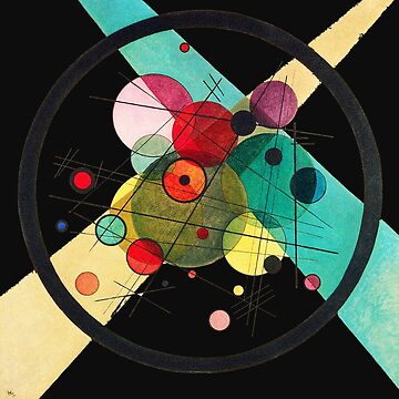 Artwork thumbnail, HD Circles in a circle (1923) by Wassily Kandinsky by mindthecherry