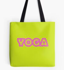pink neon YOGA Tote Bag