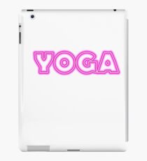pink neon YOGA iPad Case/Skin