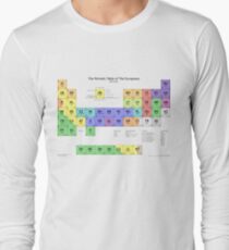 Periodic Table of Europeans Long Sleeve T-Shirt