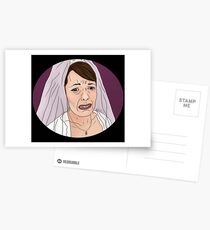 Oh, now she's crying - peep show Postcards