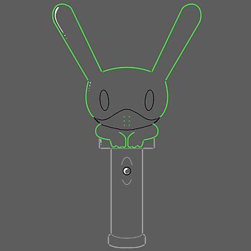 Lightstick Line-Art Sticker for Sale by JesskeCreations