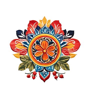 MEXICAN FOLK ART FLORAL DESIGN