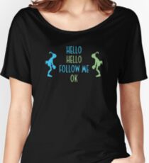 Oddworld Abe's Oddysee Hello (Blue & Green) Women's Relaxed Fit T-Shirt
