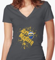 JaVale McGee – Get McGeed! Women's Fitted V-Neck T-Shirt