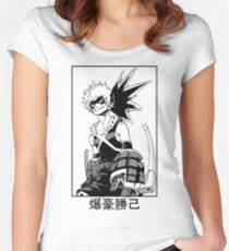 Katsuki Bakugo Women's Fitted Scoop T-Shirt