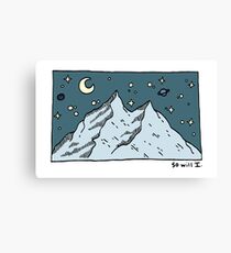 So Will I (Dark) Canvas Print
