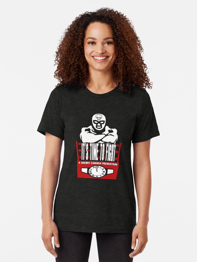 Alternate view of It's Time To Fight Brand Shirt Tri-blend T-Shirt