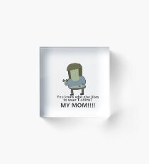 You know who else likes to wear T-shirts? - Muscle Man | Regular Show Acrylic Block