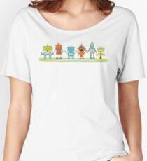 Cute cartoon robots Women's Relaxed Fit T-Shirt