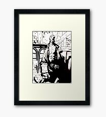 Hellboy in Hell Reworked 4 Framed Print