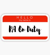 RA On Duty Sticker