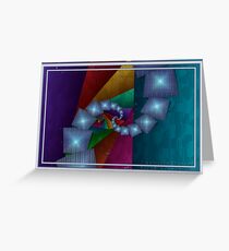 Fractal Cubism Greeting Card