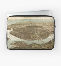 Vintage Pictorial Map of Norfolk Virginia (1892) Laptop Sleeve
