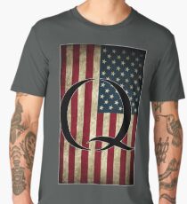 Q QANON AMERICA USA - WHERE WE GO ONE Men's Premium T-Shirt