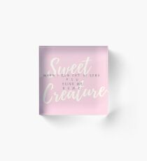 SWEET CREATURE - HARRY STYLES LYRIC MERCH Acrylic Block