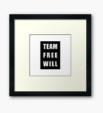 Team Free Will Framed Print