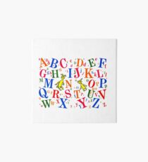Funny Alphabets Art Board
