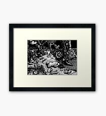 Path of dreams - Fairytale story book Illustration Framed Print
