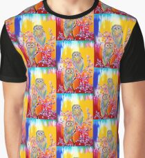 Rainbow Owl Graphic T-Shirt
