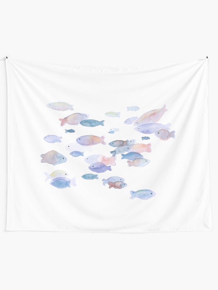 Alternate view of Little fish Tapestry