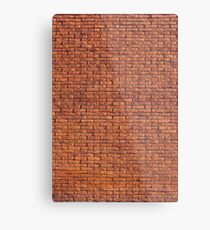 Ziegelwand Metallbild