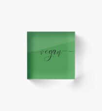 vegeterian vegan vegetables Acrylic Block