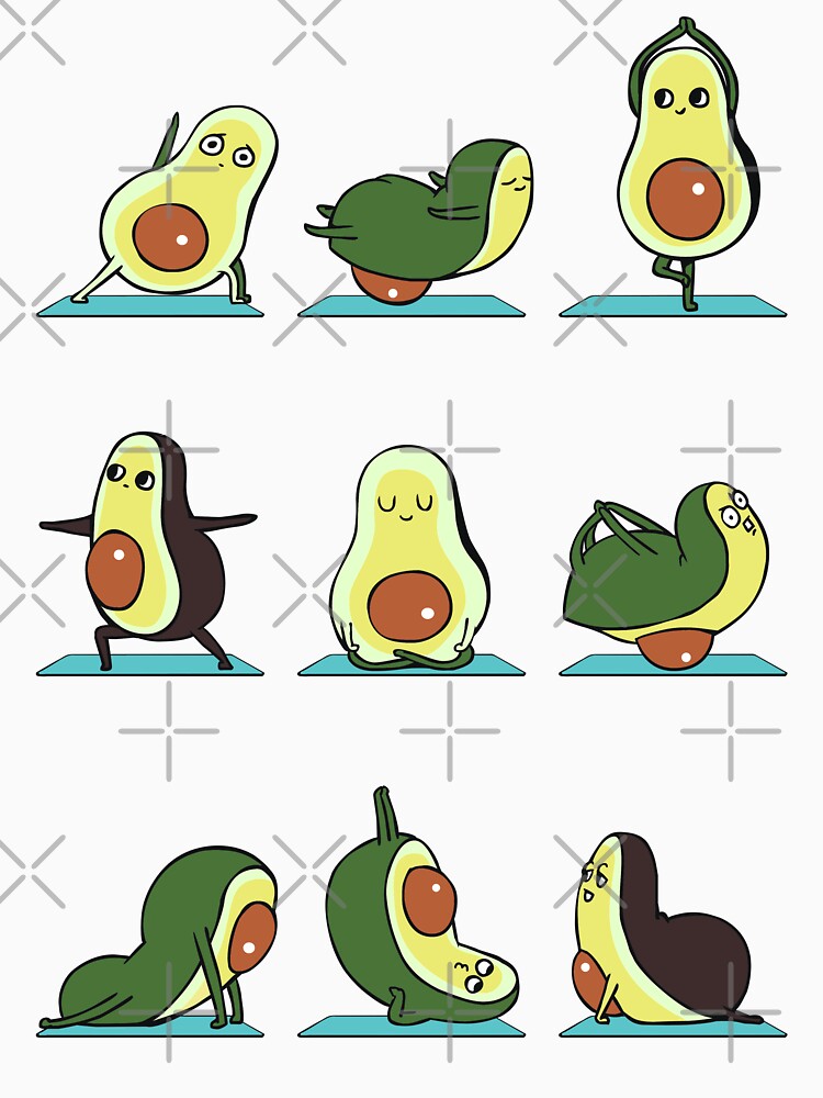 Avocado Yoga by Huebucket