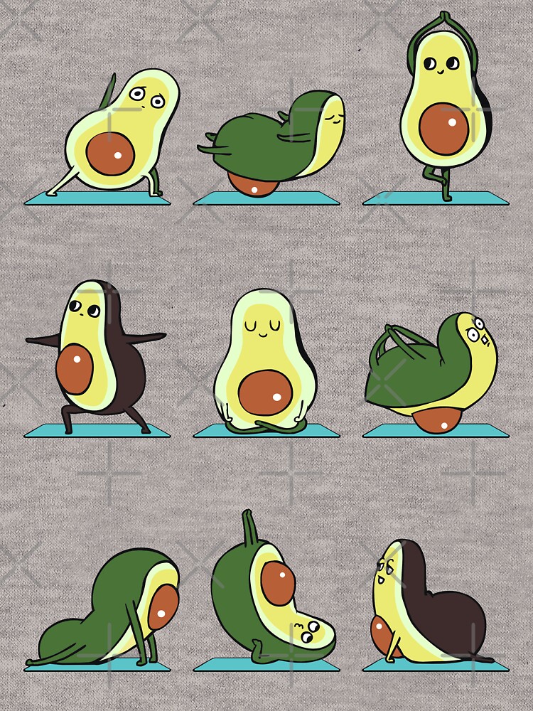 Avocado Yoga by Huebucket