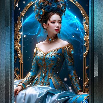 Artwork thumbnail, Princess Of The Blue Rose Alluring AI Concept Art by Xzendor7 by xzendor7