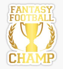 Funny Fantasy Football Apparel Sticker