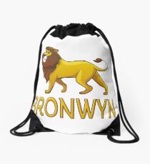 Bronwyn Lion Drawstring Bags Drawstring Bag