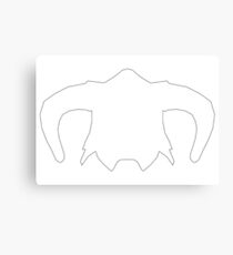 Dovahkiin Helmet Canvas Print