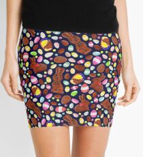 Easter Egg Bounty - Navy Mini Skirt