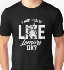 Ich mag Lemuren wirklich Slim Fit T-Shirt