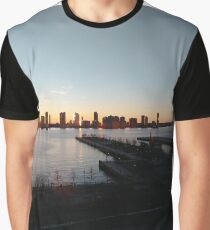 New York, Manhattan, Brooklyn, New York City, architecture, street, building, tree, car, pedestrians, day, night, nightlight, house, condominium,  Graphic T-Shirt