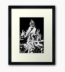 Hellboy in the Abyss Framed Print