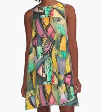 Electric A-Line Dress