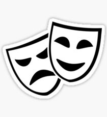 Theatre Mask: Stickers | Redbubble