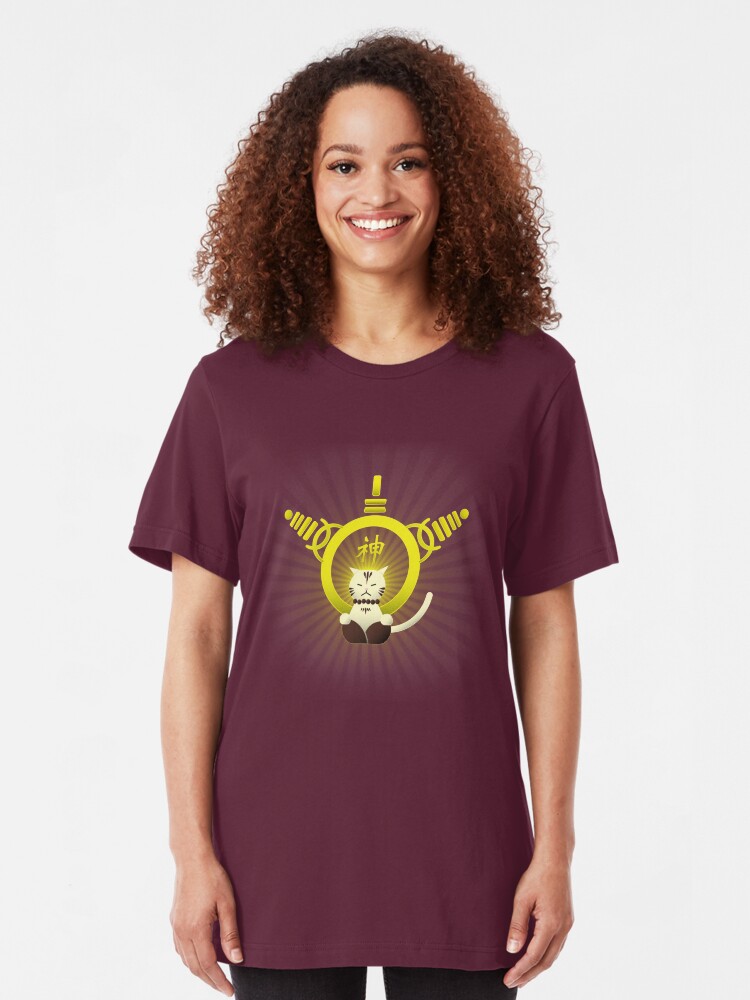 Alternate view of Who do you serve? Slim Fit T-Shirt