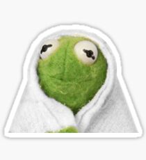 Cozy Kermit Sticker