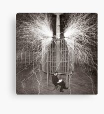 Nikola Tesla Leinwanddruck