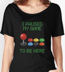 Retro gamer arcade video games Women's Relaxed Fit T-Shirt