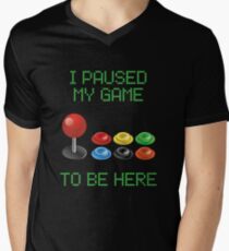 Retro gamer arcade video games Men's V-Neck T-Shirt